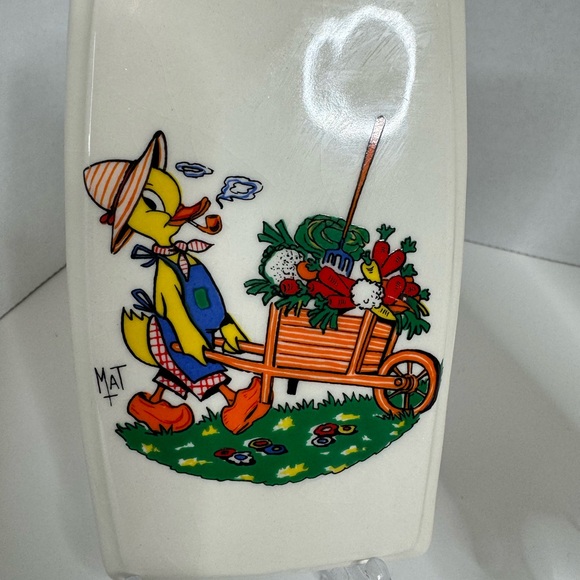 Vintage Duck Bath tiles. Signed “MAT”. Four ceramic tiles. Just fun! (4-O) - Picture 2 of 7